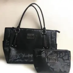 Guy Laroche アニマルプリント ハンドバッグ➕ポーチのサムネイル