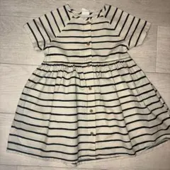 【H&M】ボーダー柄 半袖ワンピースのサムネイル