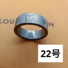 ヴィトン✨️リング ブラックシルバー 20号　LV インスティンク　M00513のサムネイル