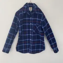 CLASS-5 クラスファイブ チェック 長袖 シャツ サイズMネイビーメンズ