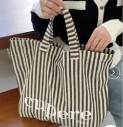 GOODS 【urge select】ストライプ デザイン ビッグトートバッグ