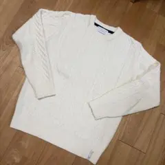 CIAOPANIC TYPY ホワイトケーブルニットセーターのサムネイル