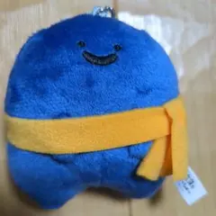 マフラー付き ぬいぐるみマスコット ブルー