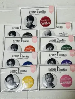 SnowMan 1st Anniversary 缶バッジ 缶バ セット スノ