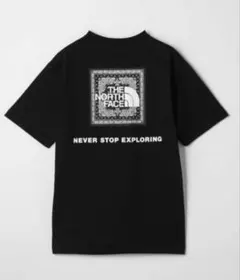 新品【 XL 】ノースフェイス★ バンダナ スクエア ロゴ Tシャツ★ ブラック