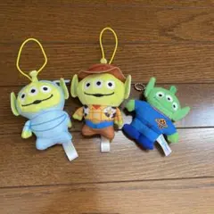 トイストーリー　リトルグリーンメン　ぬいぐるみ　マスコット　キーホルダー