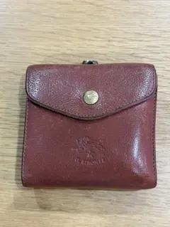 IL BISONTE 二つ折り財布 あか茶