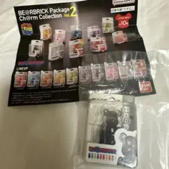 【新品未開封】ベアブリックパッケージチャームコレクションvol.2クリアブラック