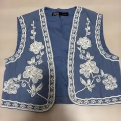 【☺︎❤︎様専用】未使用　ZARA 刺繍ベスト