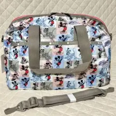 レスポートサック　ミッキー パッチワーク　2WAYハーパーバッグキャリーオン仕様