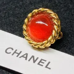 ヴィンテージ【CHANEL】シャネル カラーストーン グリポア イヤリング 片耳