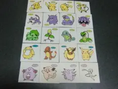 第２弾　２０枚セット　初期　ポケモン　デコキャラシール　第一パン
