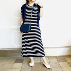 送料込☆UNIQLO エアリズム コットンロングブラワンピース