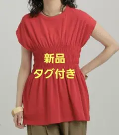 GEORGE'S　新品 　シャーリングTシャツ レッドのサムネイル