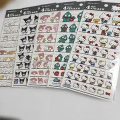 5点　サンリオ キャラクターシール 4size sticker