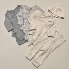 H&M ボディースーツ ベビー服 55 1-2M セット