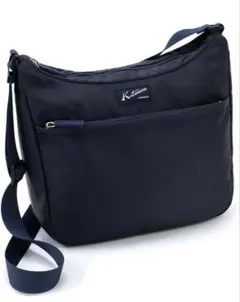 新品☆Kitamura 斜めがけ ショルダーバッグ ☆ダークブルー