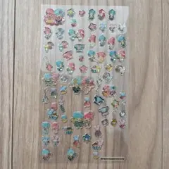 キキララ　透明ぷっくりシール