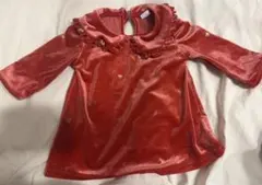 H&M ベルベットハート柄ワンピース 6M