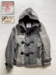 Harris Tweed キングリーマスク　ダッフルコート グレー系のサムネイル