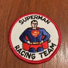 ヴィンテージ　スーパーマンレーシングチーム　ワッペン　バッチ