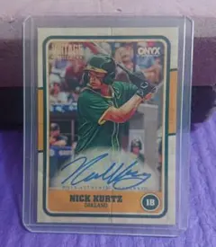 ONYX NICK KURTZ 直筆サイン 2025 auto topps