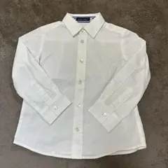 Bebe110cmホワイト コットン 長袖シャツ