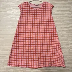マリメッコ　marimekko ワンピース ピンク ボーダーのサムネイル