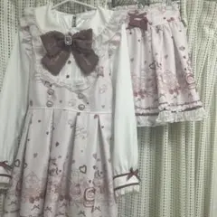 LIZLISA Many hearts afternoon tea柄セットアップ