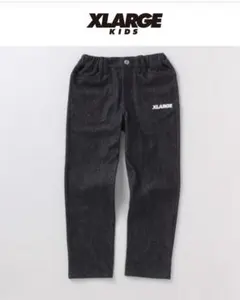 未使用　XLARGE KIDS デニム風ロゴカットロングパンツ　140