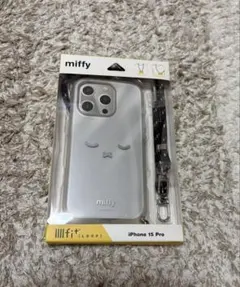 miffy iPhone 15 Pro ソフトケース ストラップ付き