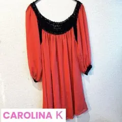 【美品】CAROLINAＫ　シフォンシャツ　ワンピース XS
