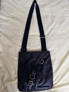 正規品 YSL Yves Saint Laurent レザーショルダーバッグ 黒