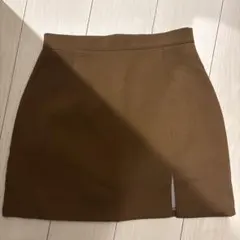 SHEIN コーヒーブラウン スリットタイトスカート