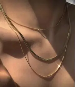 ✩.*˚ゴールド 3連ネックレス✩.*˚