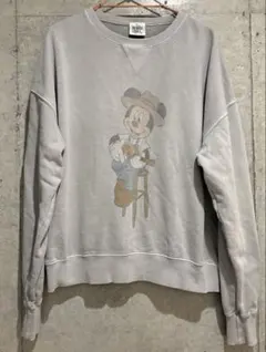 Mickey Mouse×平井大PIGMENTピグメントヴィンテージ スウェット