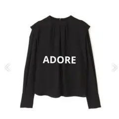 【タグ付き】COUDRE｜金子綾｜タックスリーブトップス｜ブラック｜日本製 タグ付き】COUDRE｜金子綾｜タックスリーブトップス｜ブラック｜日本製