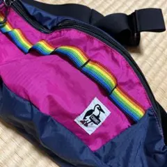Chums ボディバッグ ネイビー/ピンク