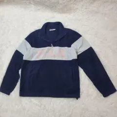 FILA ハーフジップ フリース ネイビー　USサイズM　メンズ