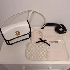 ♡NICE CLAUPショルダーバッグ　パールバッグ　トートバッグ3点まとめ売り