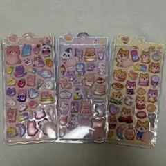 お尻シール 3D立体シール おしりシール ぷにぷにシール 3種類セット