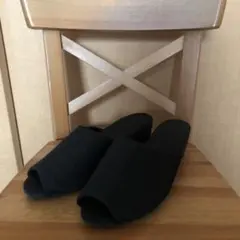 再お値下げ　スリッパ　黒　Sサイズ