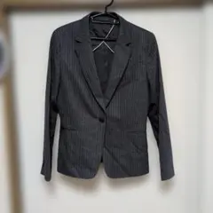 グレー ストライプ パンツスーツ 上下セット