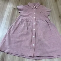POLO RALPH LAUREN 半袖ワンピース ピンク