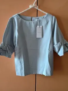【新品】OPAQUE.CLIP カットソー　ライトブルー　36 　Sサイズのサムネイル