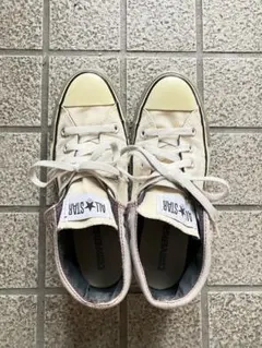 converse スニーカー　白　襟付き