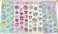 【正規品】サンリオ すりガラス風シール 4枚セット