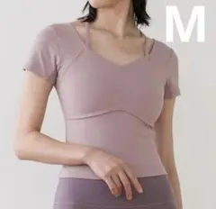 SUKALA/カップ付きオープンネックTee Mサイズ