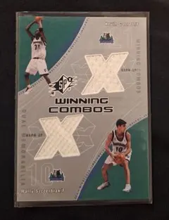 KevinGarnett WallySzczerbiakメモラビリアカードNBA