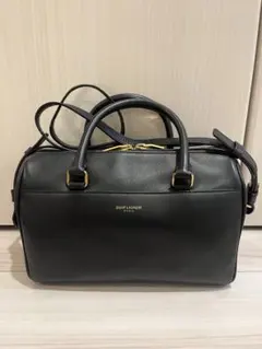 サンローラン ベイビーダッフル 黒 2way ゴールド金具